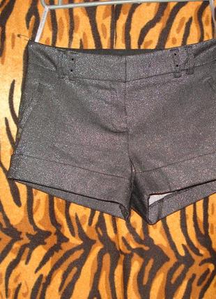 Супер шорты темно-серого цвета с блестинкой,р.6,марокко.3 фото