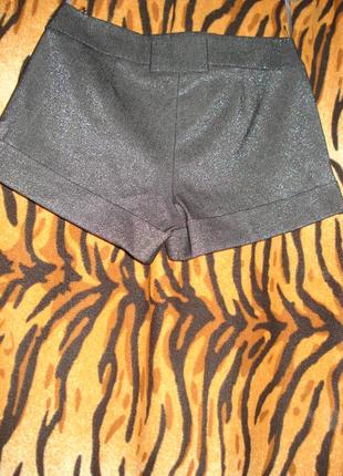 Супер шорты темно-серого цвета с блестинкой,р.6,марокко.4 фото