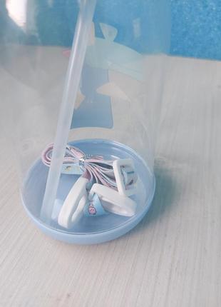 Поилка поильник непроливайка бутылка чашка с силиконовой трубочкой олененок