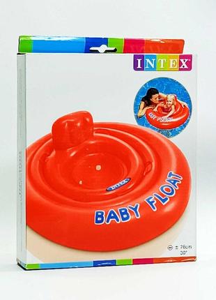 Надувной круг intex "baby float" для малышей с ножками 565881 фото