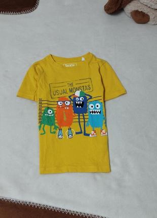Яркая котоновая футболка с монстрами
