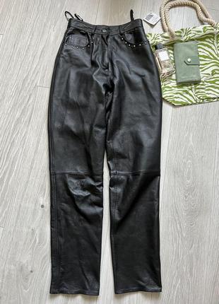 Крутые кожаные штаны брюки asos1 фото