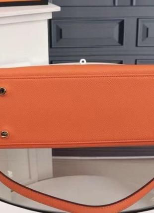 Кожаная сумка в стиле hermès kelly 22 cm mini5 фото