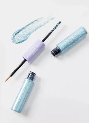 Топпер для очей та брів lime crime #winter blue diamond dust iridescent3 фото