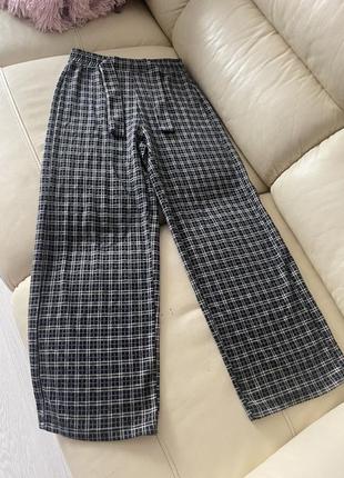 Брюки в клетку от zara