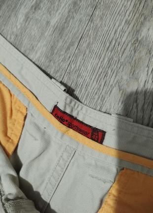 Мужские бриджи / celio / бежевые серые коттоновые бриджи / шорты / мужская одежда2 фото