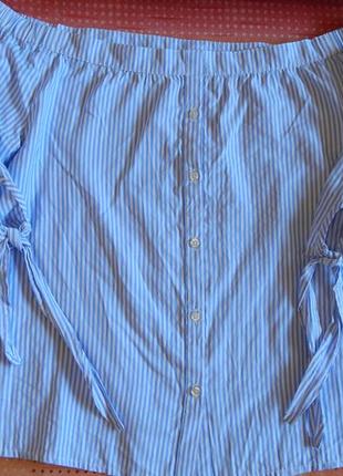 Блуза зі спущеними плечама5 фото