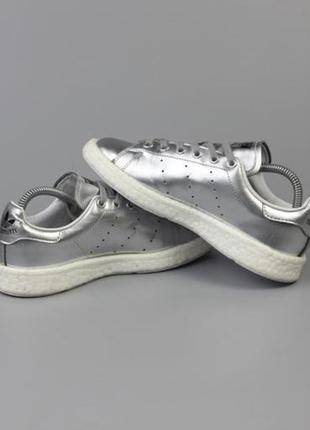 Фирменные серебристые кроссовки adidas stan smith5 фото