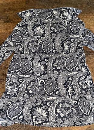 Бавовняна сорочка в принт пейслі etro оригинал рубашка пейсли хлопковая рубашка блуза италия5 фото