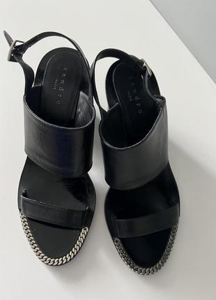 Босоніжки sandro шкіра