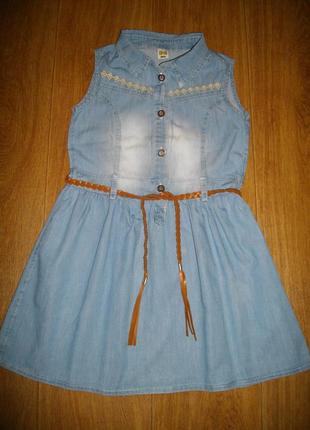 Платье *sani* котон, 7-8 лет (122-128 cм)