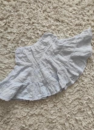 Натуральная юбка шитье 100 % хлопок на  4-5 лет от next1 фото
