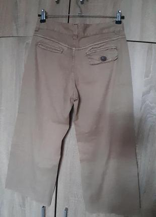 Льняни укороченные брюки2 фото