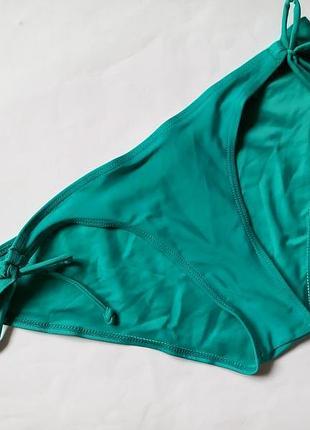 14/л/42 бірюзові плавки від купальника на зав'язках, низ купальний