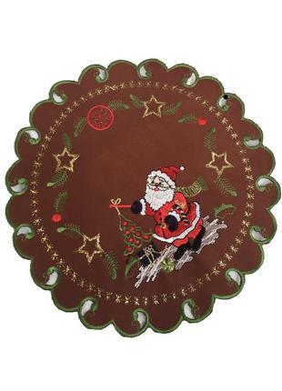 Рождественская салфетка диаметр 30 см