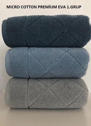 Рушник gestepe premium eva 70-140 блакитний2 фото