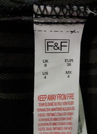 Брендовый новый хлопок + вискоза стильная рубашка в крупную клетку р 8 / 36 от f& f