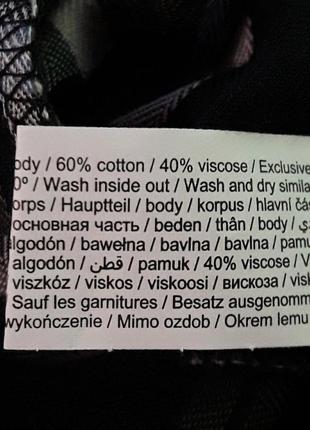 Брендовый новый хлопок + вискоза стильная рубашка в крупную клетку р 8 / 36 от f& f