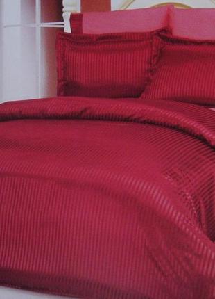 Комплект постільної білизни le vele jakaranda burgyndy silk satin 220-200 см бордовий