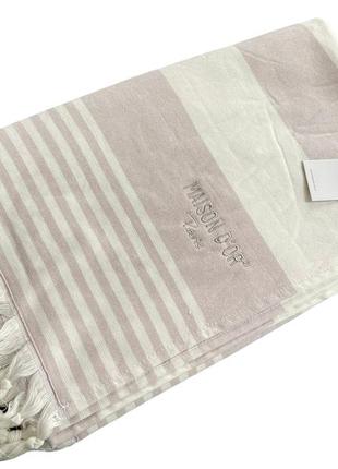 Пляжное полотенце maison dor primavera beach lilac хлопок 100-200 см сиреневое
