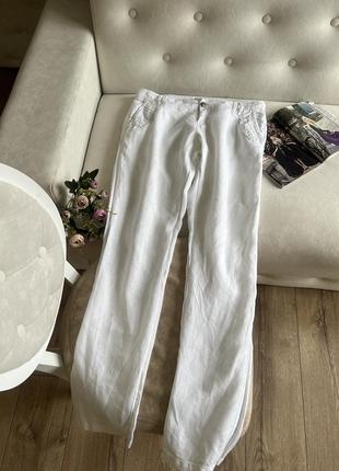 Белые летние брюки promod1 фото