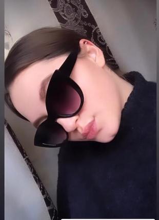 Окуляри сонцезахисні окуляри сонце кішечки котяче око чорні темні нові