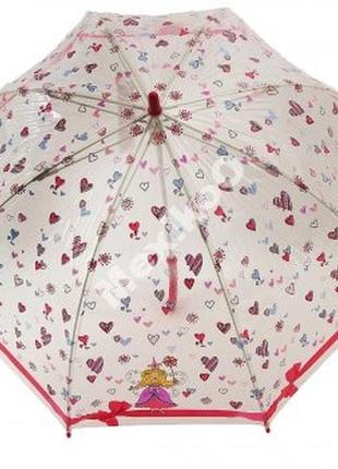 Прозрачный детский зонт zest. расцветка принцесса5 фото