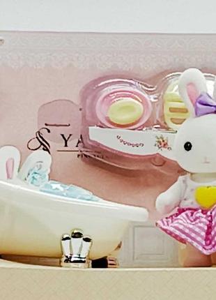 Набор star toys "dreamy" мебель с флоксовым кроликом ванная 6621-4-62 фото