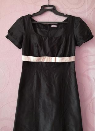 Коктейльное шелковое платье, винтаж, ретро1 фото
