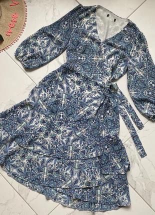 Платье миди в принт