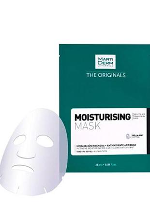 Мартидерм увлажняющая маска салфетка с гиалуроновой кислотой martiderm the originals moisturising mask, 1 шт