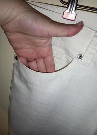 Стрейч,белые,зауженные джинсы с карманами,большого размера,kappahi5 фото