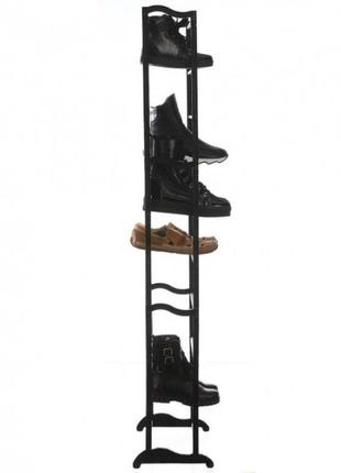 Органайзер полка для обуви amazing shoe rack  стойка до 30 пар чёрная2 фото