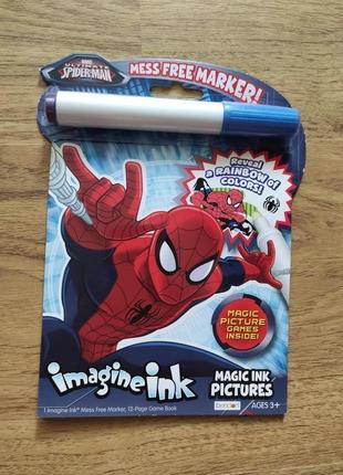 Детская магическая раскраска с очаровательным маркером спайдермен, человек паук disney