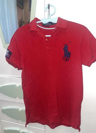 Поло красное ralph lauren