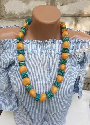 Деревянное ожерелье гавайи