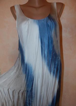 Шовкове довге плаття градиент3 фото