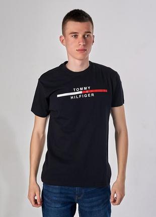 Футболка мужская tommy hilfiger, черный размеры s m l xl