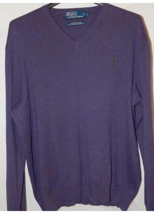 Сезонный sale! хлопковый свитер с v-образным вырезом polo ralph lauren5 фото