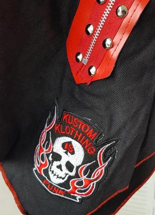 Kustom clothing готическая мини юбка5 фото