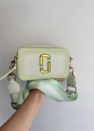 Marc jacobs the snapshot summer новинка трендова сумочка марк джейкобс лайм зелена популярная сумка с градиентом