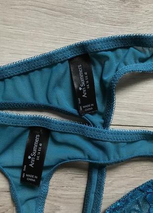 Розкішні мереживні жіночі трусики стрінги ann summers8 фото