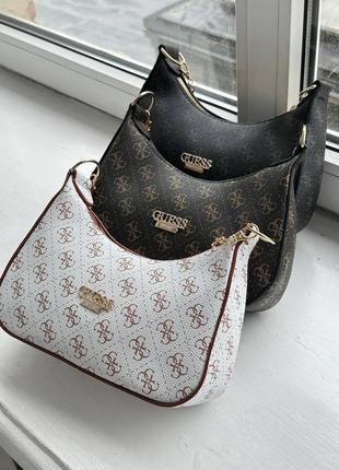 Сумка коричневая guess2 фото