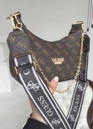 Сумка коричневая guess6 фото