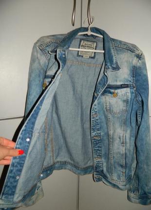 Р. 44-46/s-m-l мужская джинсовая куртка alcott (можно на мальчика подростка)4 фото