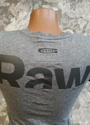 G-star raw женская футболка серого цвета логотип размер xs5 фото