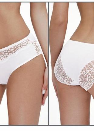 Женские хлопковые трусы средней посадки