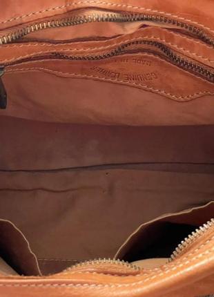 Оригинал.итальянская,кожаная,стильная сумка-кросс боди genuine leather4 фото