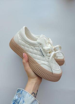 Женские кеды кроссовки белые