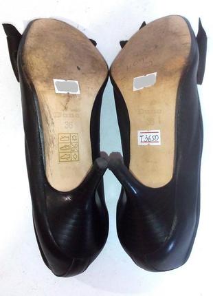 👠👠👠 стильные кожаные туфли на шпильке от бренда dune, р.36 код t36508 фото